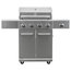 Kenmore 4 Burner Gas Grill with Searing Side Burner in Stainless Steel