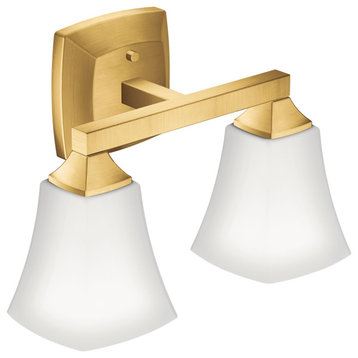 Moen YB5162 Voss 2 Light 14"W Bathroom Vanity Light - Brushed Gold