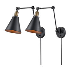 dimmable swing arm wall lamp