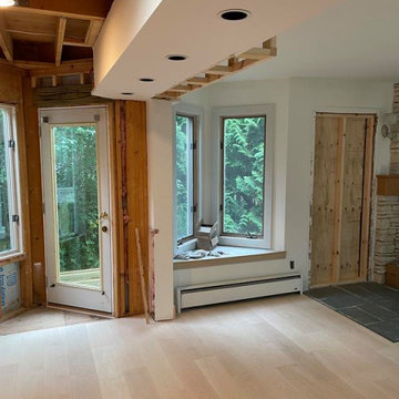 Early construction - relocation of side entrance door.