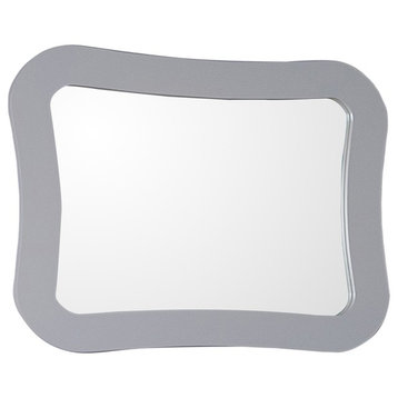 Arlo Rounded Rectangle Mirror, White