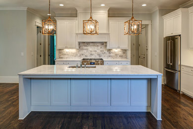 Example of a transitional kitchen design in Atlanta