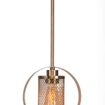 Toltec Lighting - Infinity 1-Light Stem Pendant, New Age Brass, Amber Antique LED Bulb - * The beauty of our entire product line is the opportunity to create a look all of your own, as we now offer over 40 glass shade choices, with most being available as an option on every lighting family. So, as you can see, your variations are limitless. It really doesn't matter if your project requires Traditional, Transitional, or Contemporary styling, as our fixtures will fit most any decor.