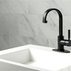 Fauceture Single-Handle High-Arc Bathroom Faucet With Push Pop-Up, Matte Black