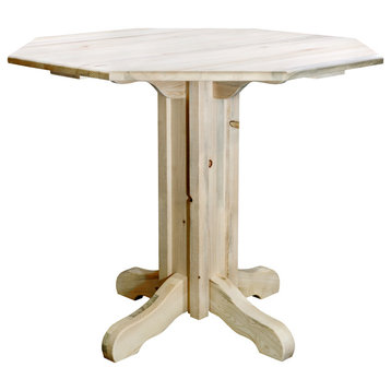 Homestead Collection Pub Table, Clear Lacquer Finish
