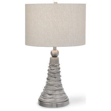 24" Coastal Gray Accent Table Lamp