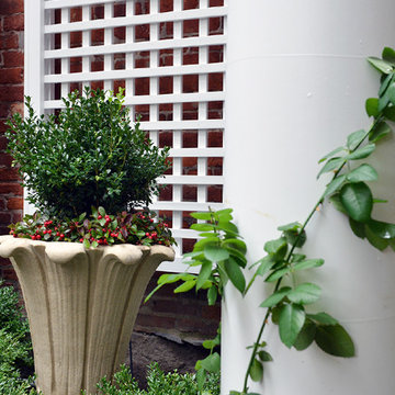 Elegant Winter Courtyard