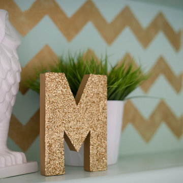 Modern Chevron Wall Stencil Projects