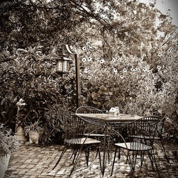 PMD Vintage Gardens 1920 metal garden set - Outdoor Dining Tables
