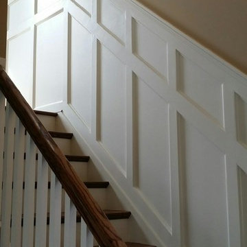 Wainscot paneled satircase