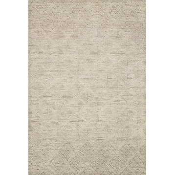 Ellen DeGeneres Crafted by Loloi Taupe/Ivory Kopa Rug 7'9"x9'9"