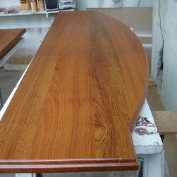 Red Brazillian Cherry Counter Tops for Gilbane Development - Kitchen Countertops