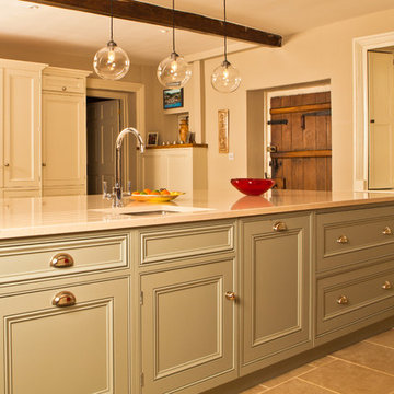 A Traditional Country Kitchen In Farmhouse Style