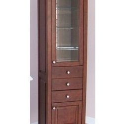 Empire Industries Empire Windsor Dark Linen Cabinet - Bathroom Cabinets