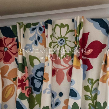 Box pleat valance and panels