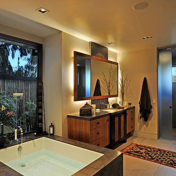 Contemporary Custom Home with Asian Influence