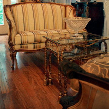 Louis XV Newly Upholstered Love Seat in situ
