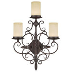Livex Lighting - Livex Lighting 5482-58 Millburn Manor - 3 Light Wall Sconce - A rustic look that gives a dramatic flair to yourMillburn Manor 3 Lig Imperial Bronze VintUL: Suitable for damp locations Energy Star Qualified: n/a ADA Certified: n/a  *Number of Lights: 3-*Wattage:60w Medium Base bulb(s) *Bulb Included:No *Bulb Type:Medium Base *Finish Type:Imperial Bronze