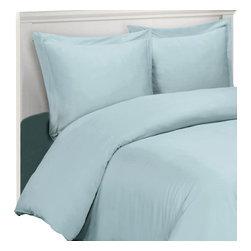 Royal Tradition - 100% Bamboo Viscose Soft Duvet Cover Set, Blue, King/Cal King - Duvet Covers And Duvet Sets