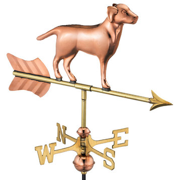 Good Directions Labrador Retriever Garden Weathervane, Polished, With Roof Mount