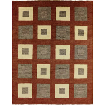 Oriental Gabbeh Hand Knotted Area Rug 8x10, P4248