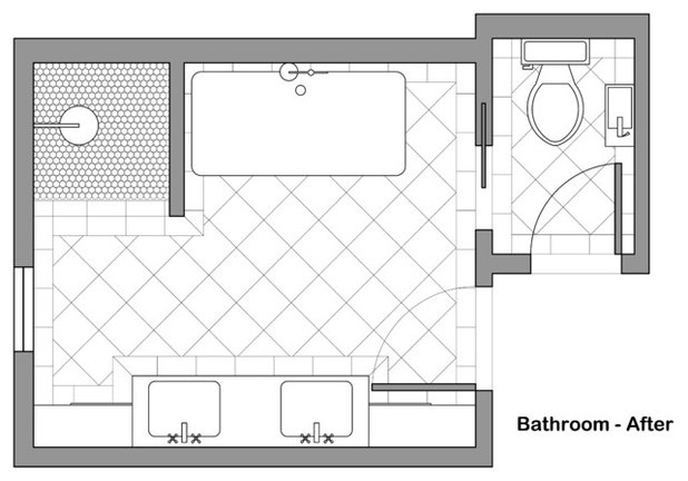 Traditional Floor Plan bath potter