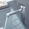 Kraus C-GVS-910-15mm-15200CH Alexandrite Glass Vessel Sink and Decorum Faucet