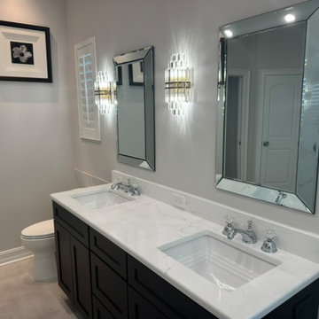 Luxury Transitional Bathroom | Expanded Walk-In Shower