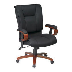 Black Executive Chair with mesh Seat and Back - Office Chairs
