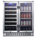 EdgeStar - EdgeStar CWB2886FD 30"W 28 Bottle Built-In Dual Zone Beverage - Stainless Steel - Features: