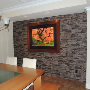 Faux Stone Accent Walls