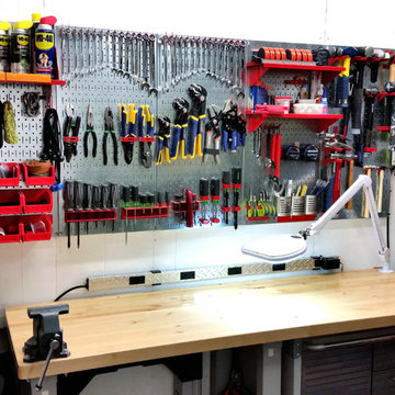 Garage Pegboard Tool Organization with Wall Control Pegboard