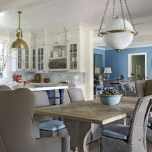 Navy Cabinet Light Blue Wall  And White Cabinets