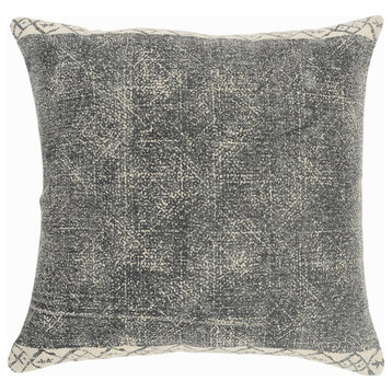 Bordered Modern Rustic Throw Pillow