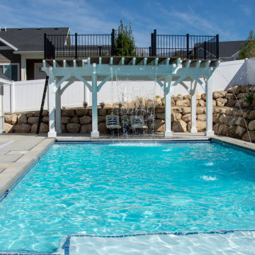 All-in-ONE: Pavilion, Deck, Diving Platform, Waterfall, Swimming FUN!