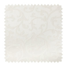 Deluxe Roman Shades Plain Fold, 34Wx36H Bermuda White