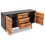 VidaXL Solid Acacia Wood Sideboard, 115x35x70 cm