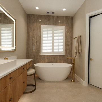 Lux Modern Spa Master bathroom