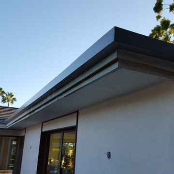 Box Gutter (No Lip) Tall Version, Home in Laguna Beach Under Renovation