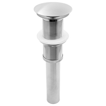 Novatto Umbrella Drain Without Overflow, Brushed Nickel