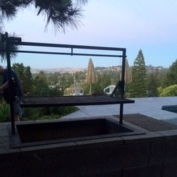 custom steel santa maria barbeque - Fire Pits