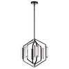 ET2 Reflect 6-Light LED Pendant E25126-01BKPN, Black/Polished Nickel