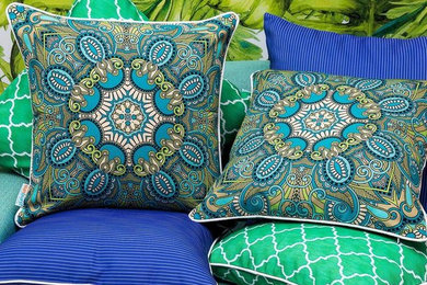 Charity Outdoor Patio Throw Pillow