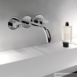 Venezia Wall Mount Basin Mixer Excl. Handles - Bathroom Sink Taps