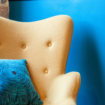 Espace salon fauteuils vintage