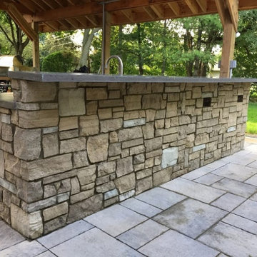 Stonegate Real Thin Stone Veneer Outdoor Kitchen