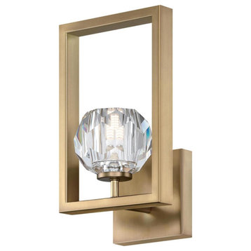 Westinghouse 6131000 Zoa 13" Tall LED Bathroom Sconce - Brushed Brass