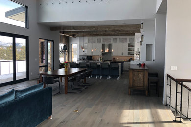 Minimalist dining room photo in Albuquerque