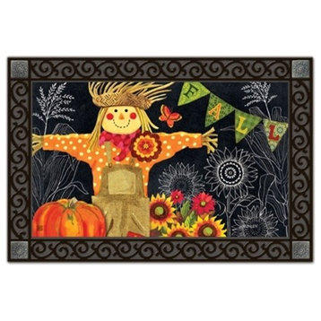 Burlap Scarecrow MatMates Doormat