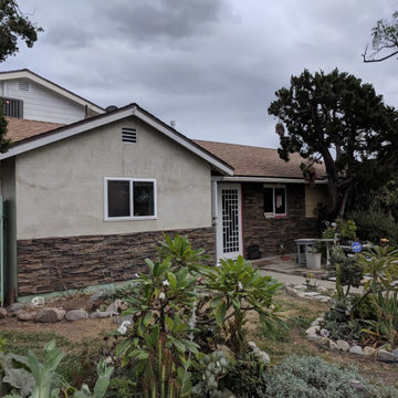 House Re stucco, Siding & Stacked Stone | In Process